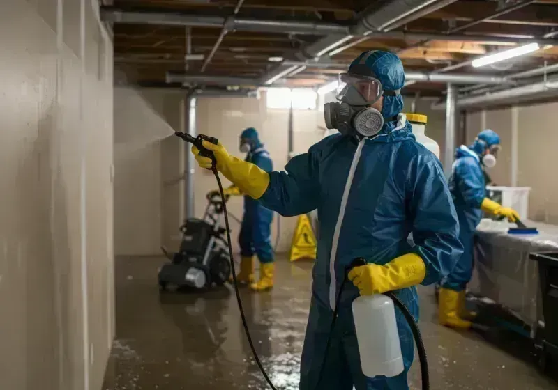 Basement Sanitization and Antimicrobial Treatment process in Morton Grove, IL